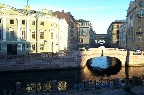 View out my flat, looking down the Winter Canal to the Neva (6:30 am in Summer).
