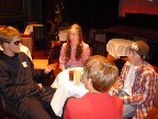 Prior to the movie showing ("Forest Gump")