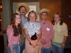 Elly May, Jed, Granny, Jethro, Elly May (l. to r.)