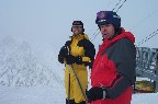 The pros ready for the descent