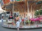 The bull on the carousel looks a bit more friendly than in the Arles Arena!