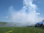 The pall of smoke was quite the scene.
