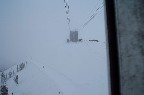 A wee bit of snow causing low visibility