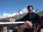 A well-earned beer after slogging my way up to the Schwarzsee.