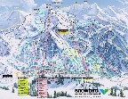 Trail Map of Snowbird... ~3,000 ft vertical.