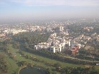 A golf course near the airport.
