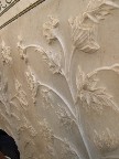 A close-up of the carvings reveals the craftsmanship sought during the construction (1631-1653 a.d.)