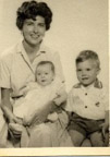 mom with her first two kids