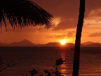 sunset over saint thomas