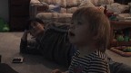 watching TV with mom
