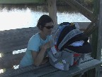Telling Izzy about Bonita Bay