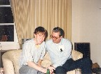 Dad and me having a beer