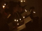 The candles at the end caught izzy