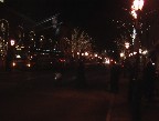 walking to dinner